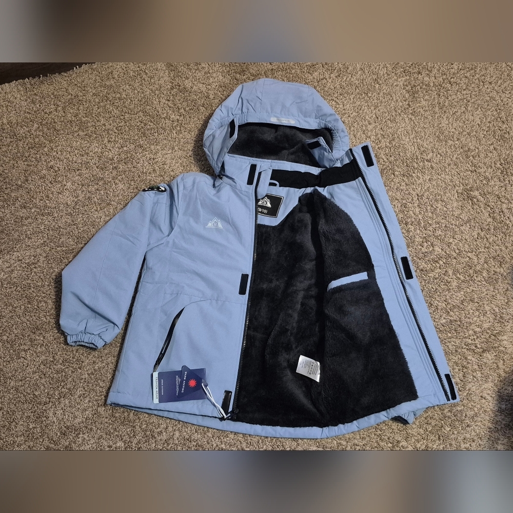 NWT MMOERDENG Kids Unisex Waterproof Ski/Snowboarding Winter Jacket Size 9/10 - Picture 8 of 13